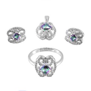 سرویس نقره زنانه سنتاتیک مدل اردا _ کد : 100071