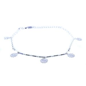 خلخال زنانه طرح گل ۱۰ پر _ کد ۲۰۰۰۱۰