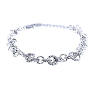 دستبند زنانه زنجیری مدل شبنم _ کد : ۲۰۰۰۱۲