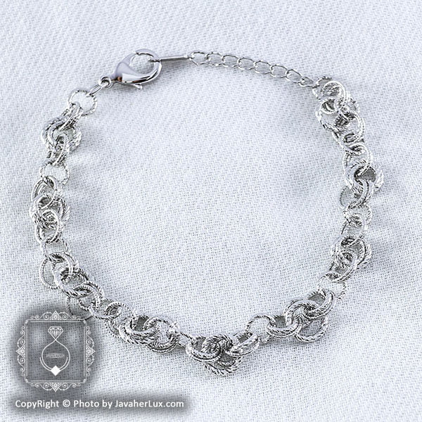 دستبند زنانه زنجیری مدل شبنم _ کد : ۲۰۰۰۱۲