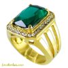انگشتر مردانه طرح زمرد مدل دادبه _ کد : 200094