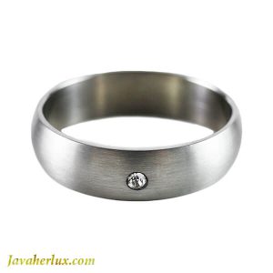 حلقه رینگی ساده نگین دار مدل وریا _ کد : 200149