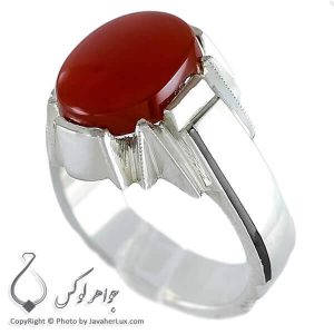 انگشتر نقره مردانه عقیق یمنی مدل نیاگ _ کد : 100113