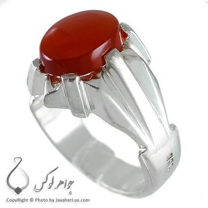 انگشتر نقره مردانه عقیق یمنی مدل نیام _ کد : 100115