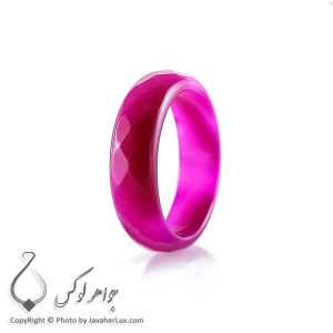 حلقه ساده عقیق سلیمانی مدل آچا _ کد : 400073