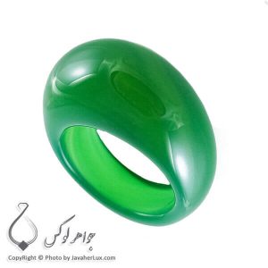 انگشتر سنگ عقیق سبز _ کد : 400081