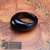 simple-black-agate-ring-code-400076-انگشتر سنگ عقیق سیاه اونیکس - جواهر لوکس - javaherlux.com