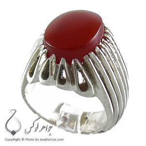 انگشتر عقیق یمنی مدل ترا _ کد : 100152