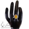انگشتر شرف الشمس نقره زنانه مدل مهرا _ کد : 100188