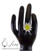 انگشتر شرف الشمس نقره زنانه مدل هیما _ کد : 100204