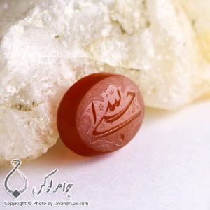 نگین عقیق حکاکی حسبی الله _ کد : 400122