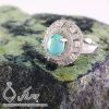 انگشتر نقره زنانه فیروزه نیشابوری مدل سیفور _ کد : 100323