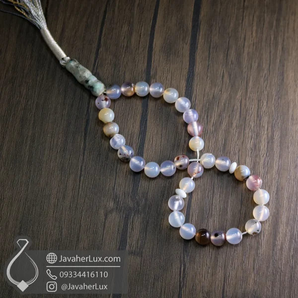 tree-agate-stone-rosary-33-beads-code-500040 - javaherlux.com