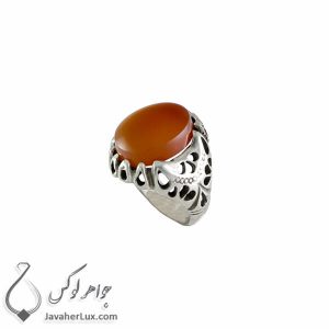 انگشتر نقره مردانه عقیق یمنی مدل اراد _ کد : 100371