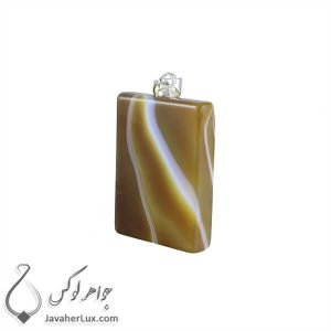 گردنبند سنگ عقیق سلیمانی مدل بهتا _ کد : 400206