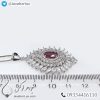 گردنبند نقره زنانه یاقوت سرخ مدل بارشین _ کد : 100418