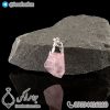 گردنبند سنگ رز کوارتز _ کد : 400293 - جواهر لوکس