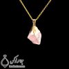 گردنبند سنگ رز کوراتز مدل پاردیک _ کد : ۴۰۰۲۹۴