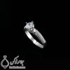 انگشتر نقره زنانه نگین سوئیسی _ کد : 100436