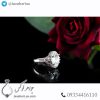 انگشتر نقره زنانه آکوامارین _ کد : 100466