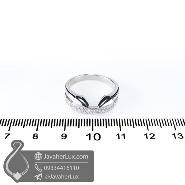 حلقه نقره زنانه دیمون _ کد : 100514