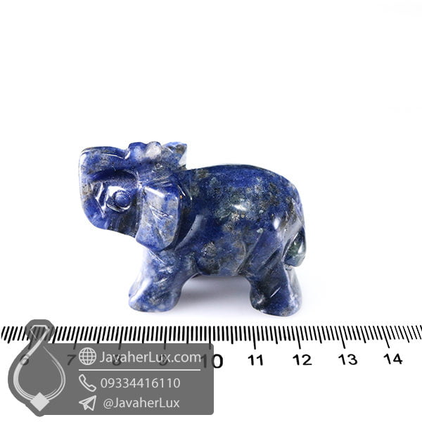 مجسمه فیل سنگ لاجورد _ کد : 400418