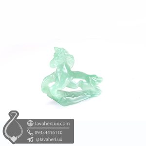 مجسمه اسب سنگ آونتورین سبز _ کد : 400432