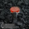 انگشتر نقره مردانه عقیق حکاکی و من یتقل الله مخرجا _ کد : 100559