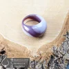 botswana-agate-stone-ring-code-400495 -انگشتر تمام سنگ عقیق بنفش - جواهر لوکس - javaherlux.com