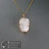 quartz-geode-necklace-code-400580 - گردنبند ژئود کوارتز- جواهر لوکس - javaherlux.com