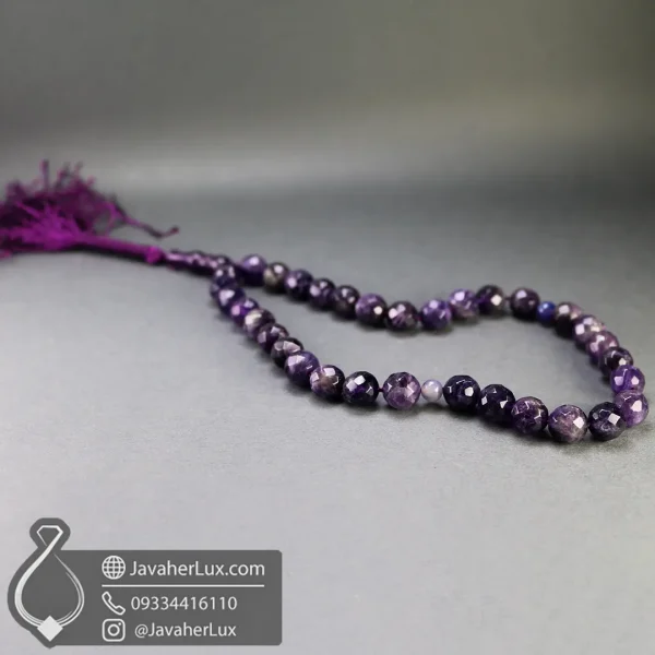 amethyst-stone-rosary-33-beads-500079-javaherlux.com-05-تسبیح سنگ آمیتیست تراش جواهری لوکس