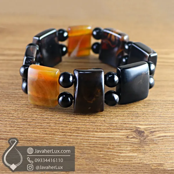 botswana-agate-stone-bracelet-400695-دستبند عقیق طبیعی اصل سنگ درمانی جواهر لوکس-javaherlux.com