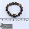 tiger-eye-stone-bracelet-code-400718 - دستبند سنگ چشم ببر - جواهر لوکس - javaherlux.com