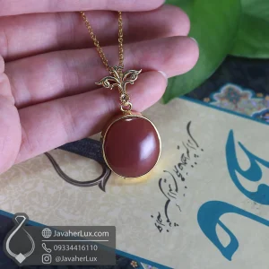 yemeni-agate-womans-silver-necklace-100766-javaherlux.com-گردنبند نقره زنانه عقیق یمنی جواهرلوکس