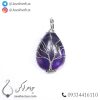 گردنبند سنگ آمیتیست طبیعی درشت و زیبا _ کد : 400910