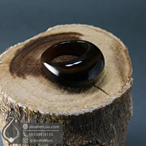 botswana-brown-agate-gemstone-ring-galaxy-400838 -انگشتر تمام سنگ عقیق قهوه ای کهکشان - جواهر لوکس - javaherlux.com