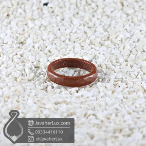 حلقه دلربا قرمز تراش دار مدل میشون _ کد : 400850