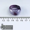 purple-layered-agate-gemstone-ring-code-400941 -انگشتر تمام سنگ عقیق بنفش سلیمانی طبیعی مدل خاتون - جواهر لوکس - javaherlux.com