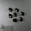 black-agate-stone-necklace-pendant-400995-javaherlux.com-گردنبند سنگ عقیق سیاه تراش اشکی جواهرلوکس