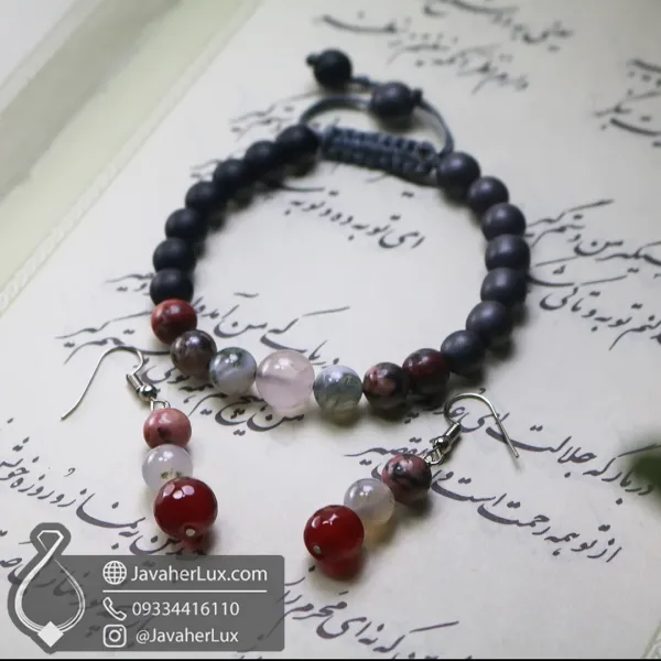 khordad-birthstone-earring-bracelet-set-401018-ست دستبند و گوشواره سنگ ماه تولد خرداد جواهر لوکس-javaherlux.com