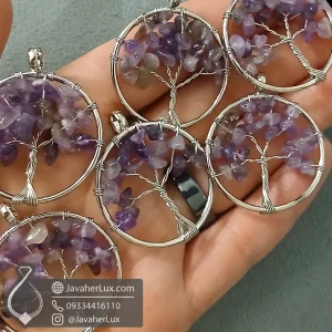 - tree-of-life-amethyst-necklace-pendant-401029گردنبند سنگ آمیتیست مدل درخت زندگی بزرگ جواهر لوکس