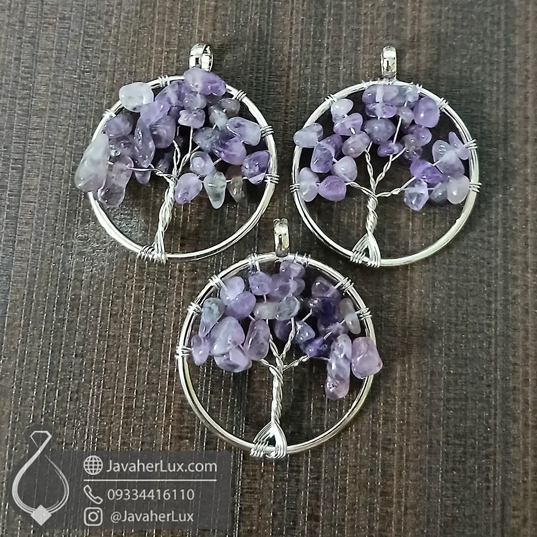 - tree-of-life-amethyst-necklace-pendant-401029گردنبند سنگ آمیتیست مدل درخت زندگی بزرگ جواهر لوکس