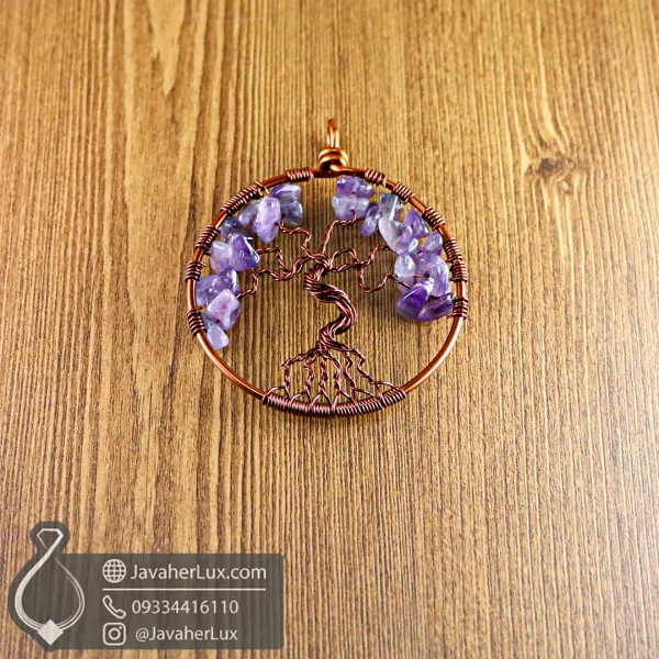 - tree-of-life-amethyst-necklace-pendant-401029گردنبند سنگ آمیتیست مدل درخت زندگی بزرگ جواهر لوکس