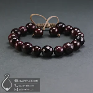 yaghoot-garnet-stone-bracelet-401041-دستبند سنگ یاقوت گارنت اصل-javaherlux.com