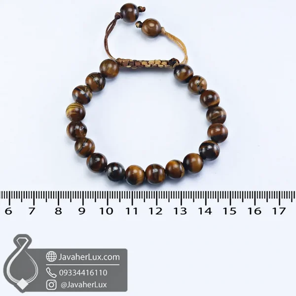 natural-tiger-stone-bracelet-401044-دستبند سنگی چشم ببر اصل بافت گره کشویی جواهرلوکس-javaherlux.com