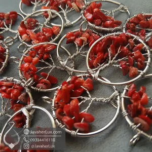 red-coral-tree-of-life-pendant-401046-Javaherlux.com-01-گردنبند مرجان قرمز درخت زندگی جواهرلوکس