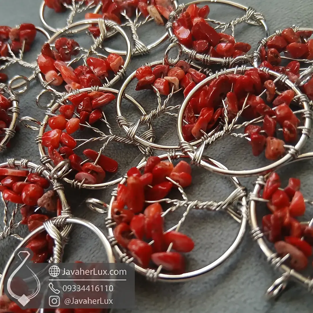 red-coral-tree-of-life-pendant-401046-Javaherlux.com-01-گردنبند مرجان قرمز درخت زندگی جواهرلوکس