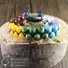 seven-chakra-healing-bracelet-401056-javaherlux.com-دستبند سنگ هفت چاکرا دوبل جواهرلوکس مدل شمن