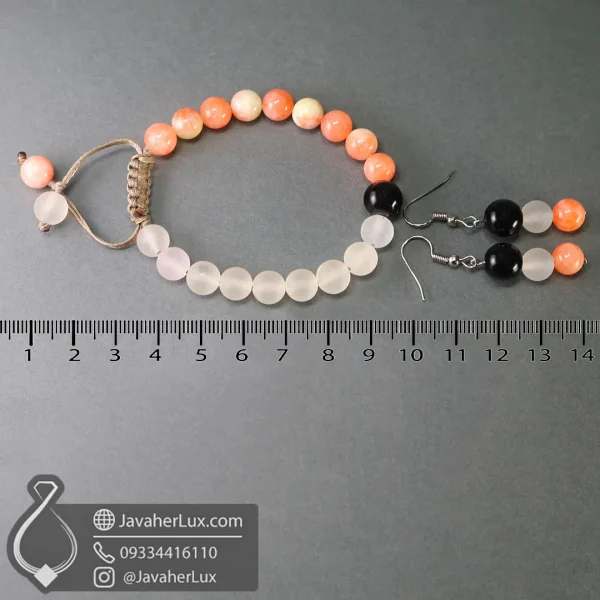 shahrivar-birthstone-earring-bracelet-set-401054-javaherlux.com-ست دستبند و گوشواره سنگ ماه تولد شهریور