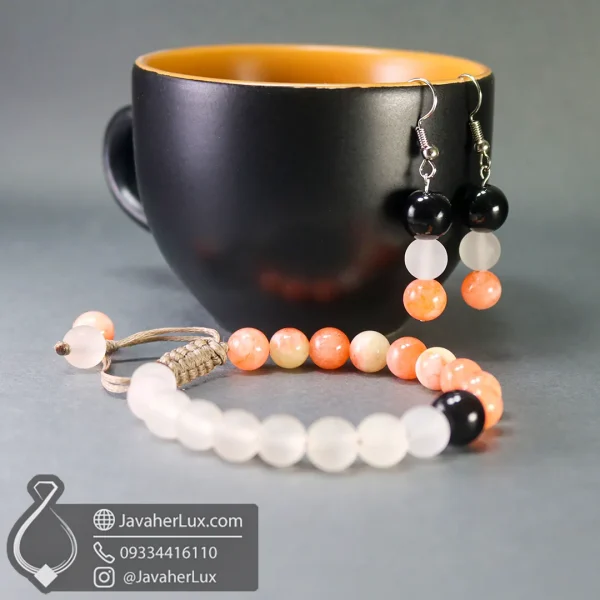 shahrivar-birthstone-earring-bracelet-set-401054-javaherlux.com-ست دستبند و گوشواره سنگ ماه تولد شهریور